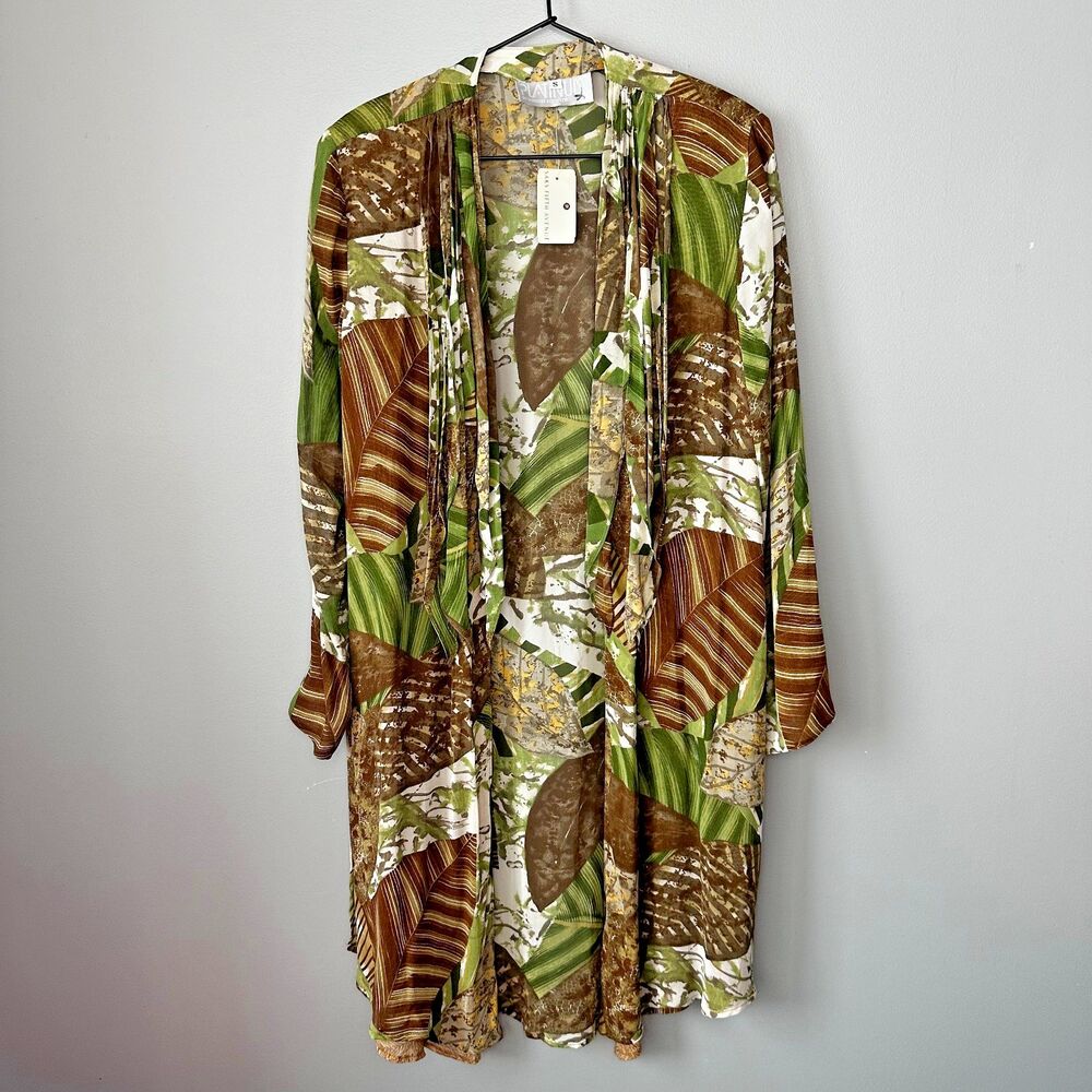 Vintage Nwt Platinum by Dorothy Schoelen Duster Womens Small